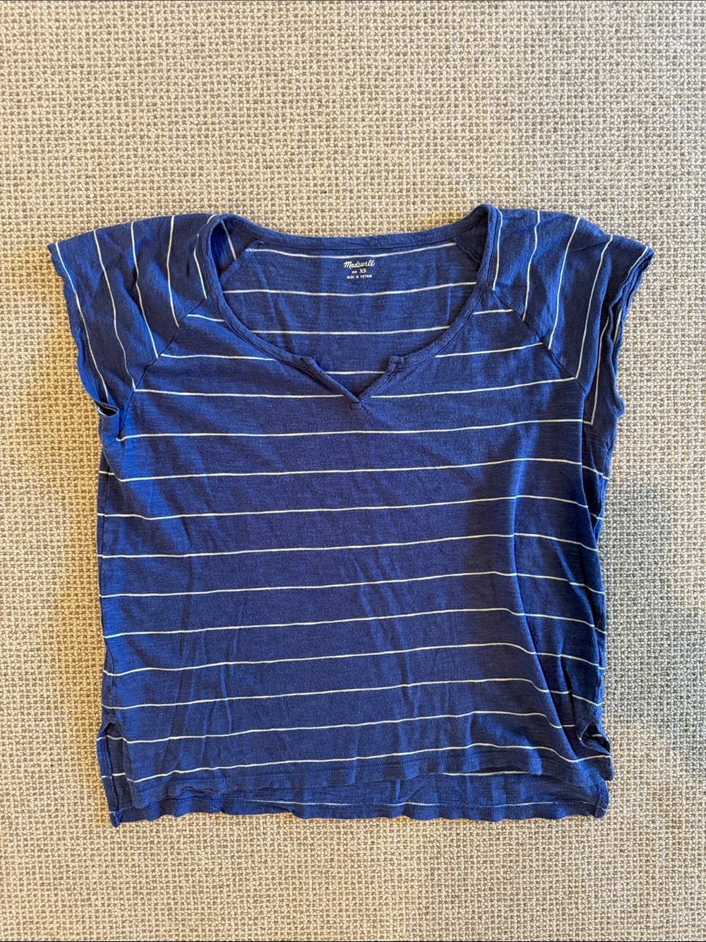 Madewell thin striped tee - size XS